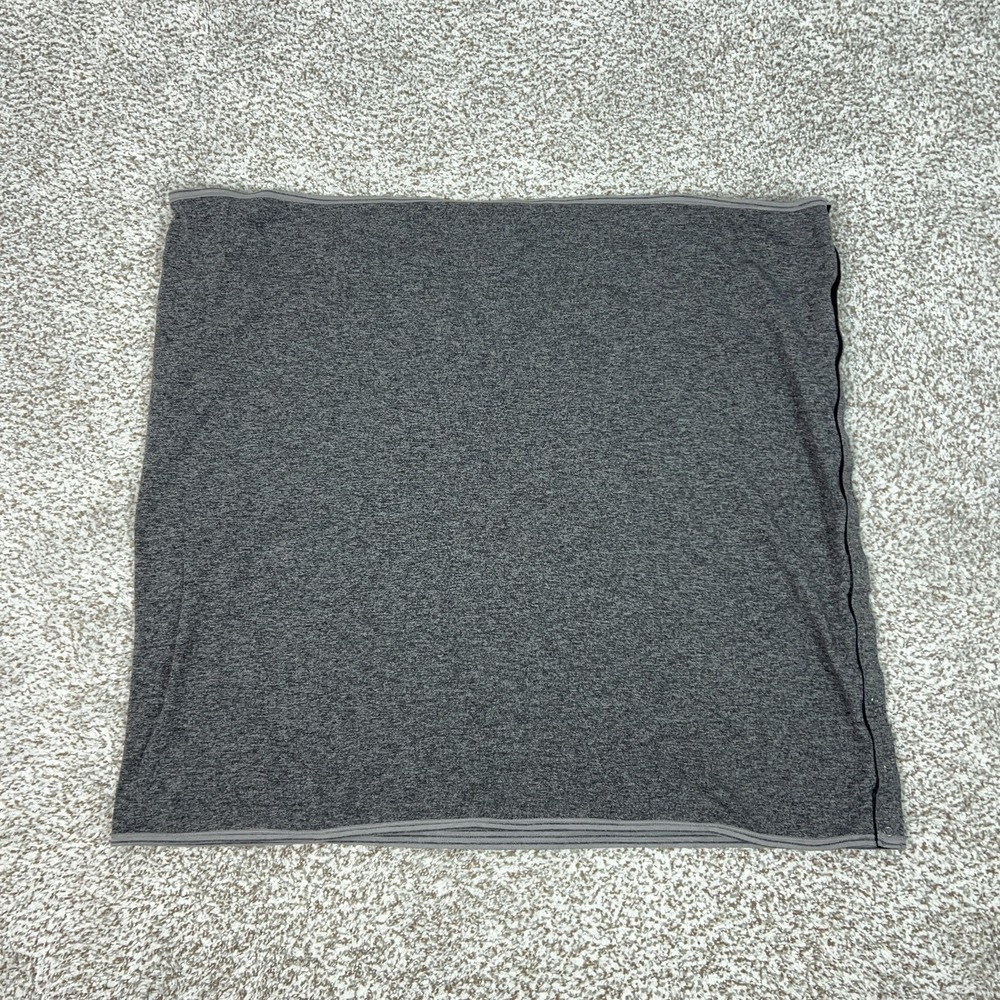 Lululemon Vinyasa Scarf Womens One Size Gray Reversible Snap Wrap Neck‎ Warmer